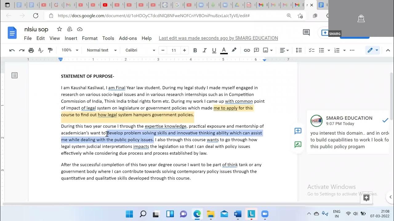 SOP Review For MPP Program At NLSIU YouTube nlsiu-pdf-career-growth-business