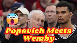 Gregg Popovich Meets Wembanyama After Viral Ejection | Spurs Bounce Back Strong