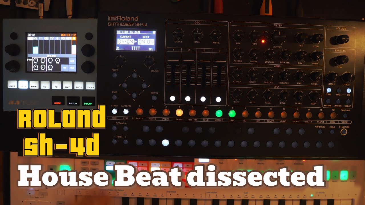 House Beat Dissected on the Roland SH-4D