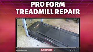 pro form treadmill, easy walking belt fix