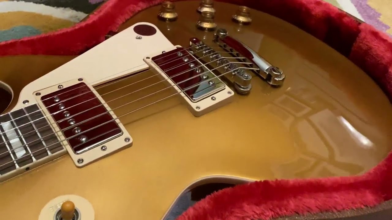 Unboxing Gibson standard gold top 50s 2021