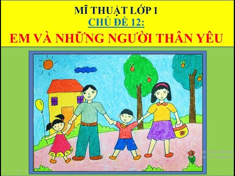 Mĩ thuật Lớp 1 | Chủ đề 12 : Em và những người thân yêu | Gia đình em | Huỳnh Ngọc ART