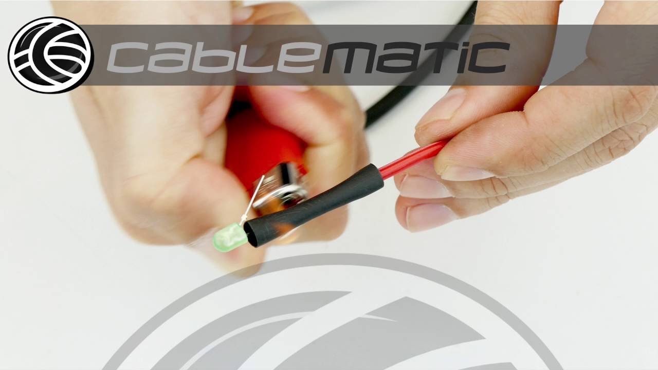 Cómo sellar un cable con tubo termoretráctil distribuido por CABLEMATIC ® 