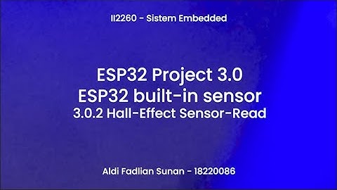 ESP32 Project 3.0.2: Hall-Effect Sensor - Read