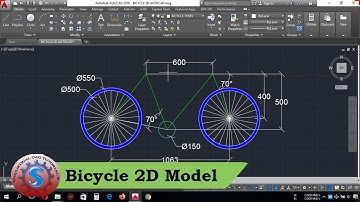 BICYCLE IN AUTO-CAD ||  2D MODELLING || PRACTICE TUTORIALS FOR BEGINNERS