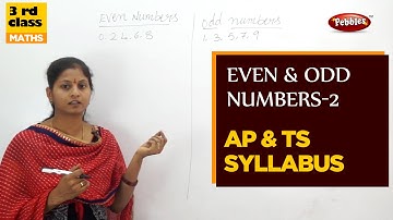 #Class 3 Mathematics | Even & Odd Numbers(PART-2) | Easy Maths in Telugu Explanation