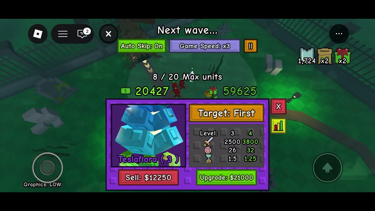 4:54 Solo Graveyard Impossible | Garden Tower Defense