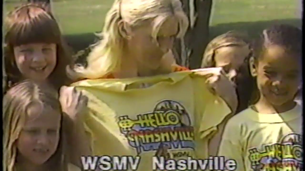 Vintage 1980 Hello Nashville - TV-4 WSMV T-Shirt Promo Commercials