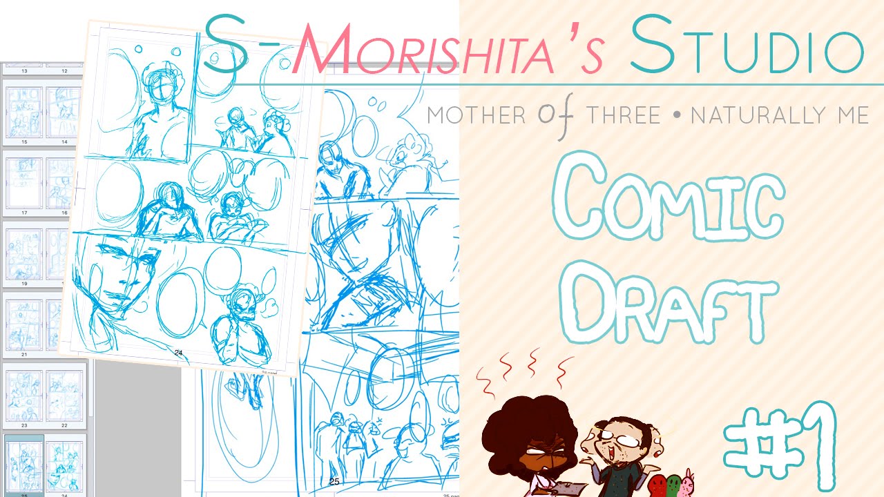 Comic Rough Draft process! - YouTube