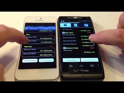 Video: Rozdíl Mezi IPhone 5 A Motorola Droid Bionic
