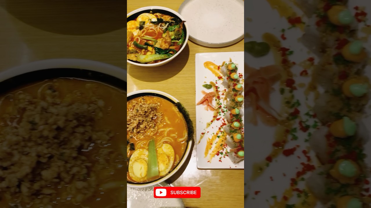 Sushi & Ramen at Chango’s Lucknow | Japanese Food Experience #sushi #shorts #youtubeshorts