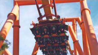 Off ride and aerial perspective of tatsu (bolliger & mabillard: flying
coaster) at six flags magic mountain in valencia, california, usa.
length: 3602' heigh...