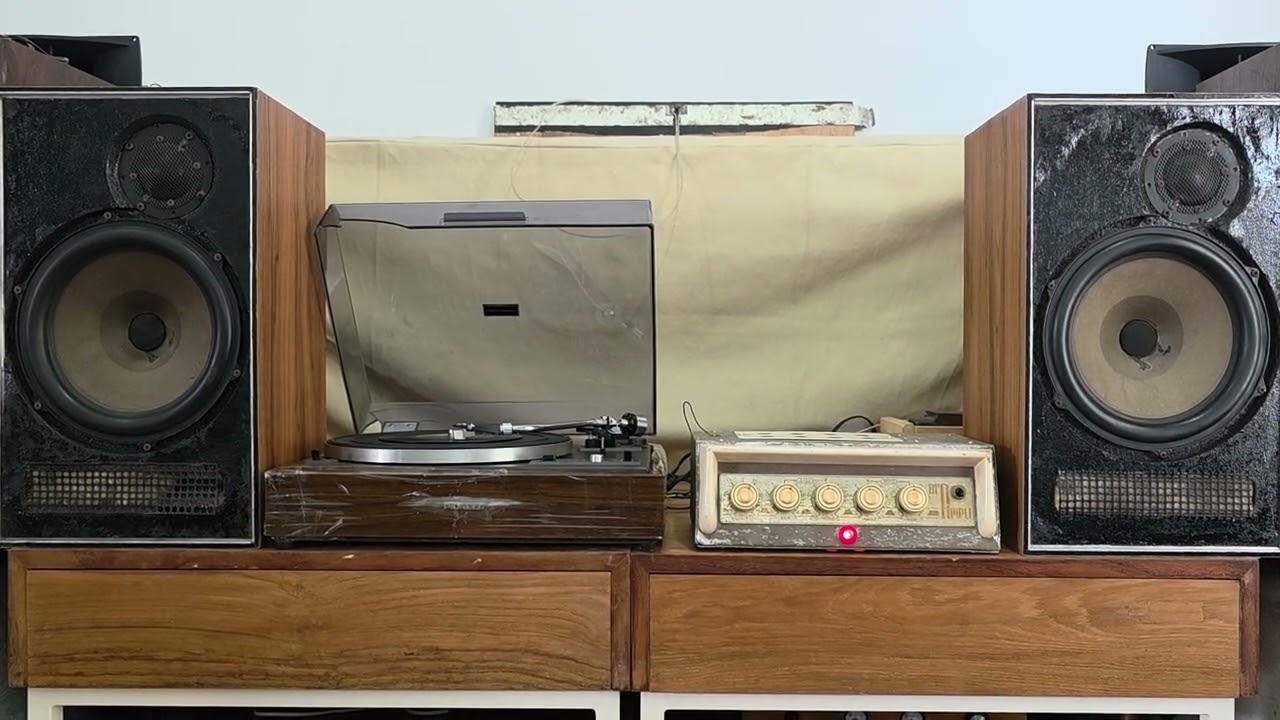 Vintage Integrated Tube Amplifier SE EL84 feat Turntable PIONEER PL15D hooked to Dynaco A25