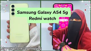 Best Mobile For Vlogging | Samsung Galaxy A54 5g Review|Redmi watch 2 lite VLOG #026 #sundasimran