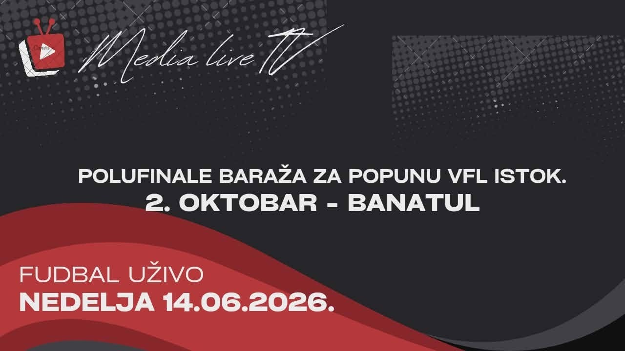 FK Drugi oktobar (Kumane) - FK Banatul (Lokve) UŽIVO (14.06.2026)