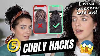 5 CURLY HAIR HACKS | I wish I knew sooner!