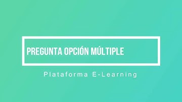 Pregunta Opción Múltiple