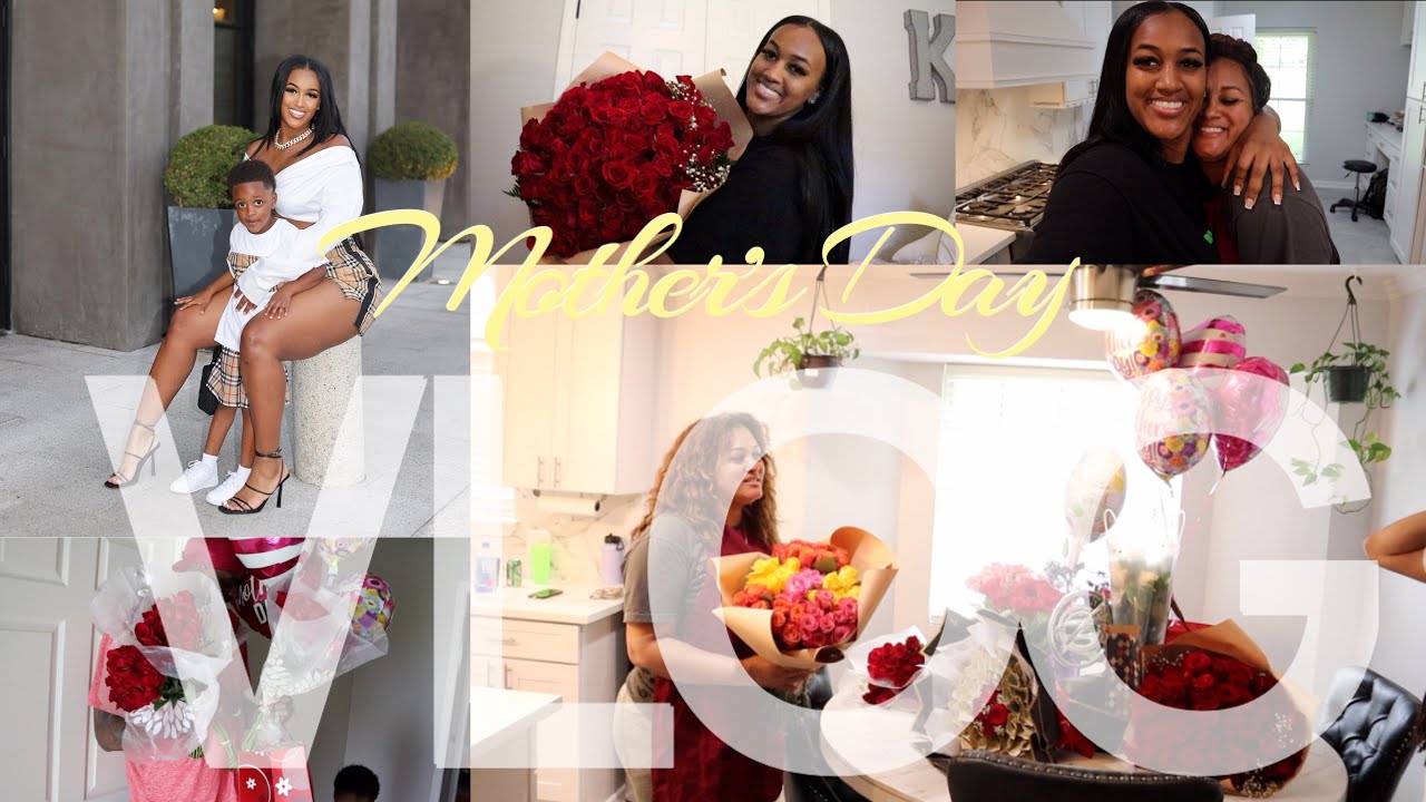 MOTHER'S DAY VLOG | FAMILY DAY+ DIY ROSE BOUQUET + MEET MY DAD+ WHAT I GOT+ PHOTOSHOOT+ MORE !!