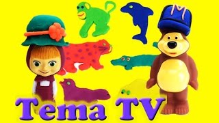 Play doh Маша и медведь набор пластилина «лепим животных» Play doh set animals duffel bag Play doh Маша и медведь набор пластилина «лепим животных» Play doh set animals duffel bag