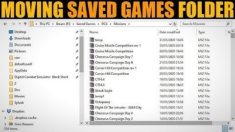 Explained: How To Move Your SAVED GAMES Folder & Delete Your Mission Files | DCS WORLD