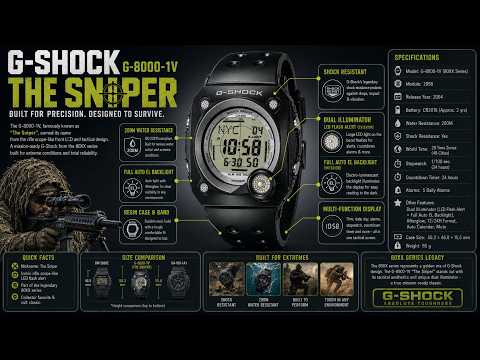 G-Shock G-8000 The Sniper | Rare Digital G-Shock Teardown