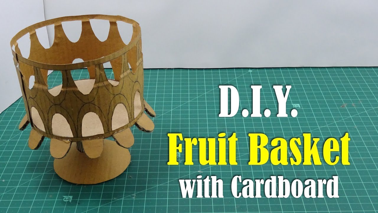 Making Fruitbasket with Cardboard DIY YouTube