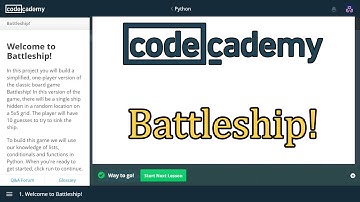 Codecademy Python Answers: Battleship / Learn Python with Codecademy