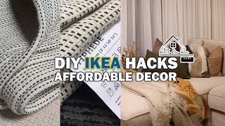 DIY IKEA HACKS | HOW TO MAKE A CUSHION COVER TIPHEDE RUG