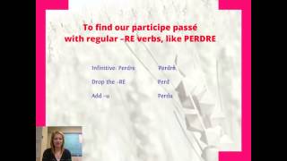 Passe Compose with -IR and -RE verbs