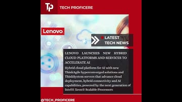 Lenovo Launches New Hybrid Cloud Platforms and Services to Accelerate AI