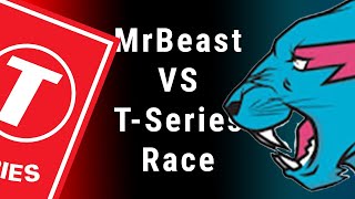 MrBeast vs T-Series - Sub Race