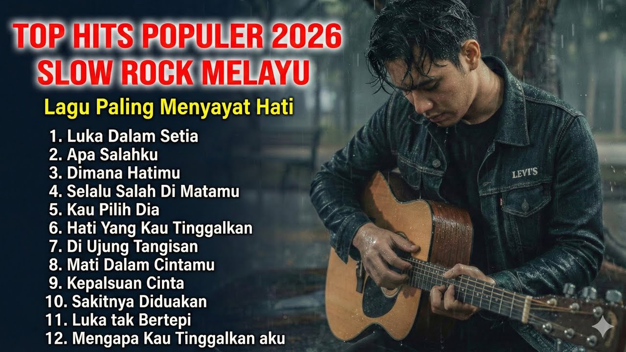 ALBUM SLOW ROCK MELAYU TERBARU 2026 / Paling Sedih Menyayat Hati / Lagu Pop Minang / Slow Melayu🎶