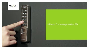 How to operate a Digilock SOLA lock with the manager code Code Managed