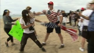 Trump rally turns violent