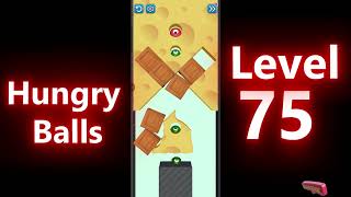 🎯 Hungry Balls Level 75 Walkthrough | Solutionguruji