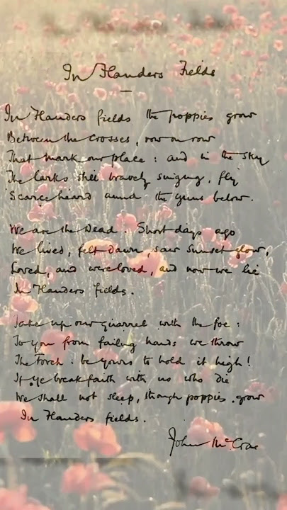John McCrae, WWI Soldier Who Wrote a Poem That Echoed Through Time