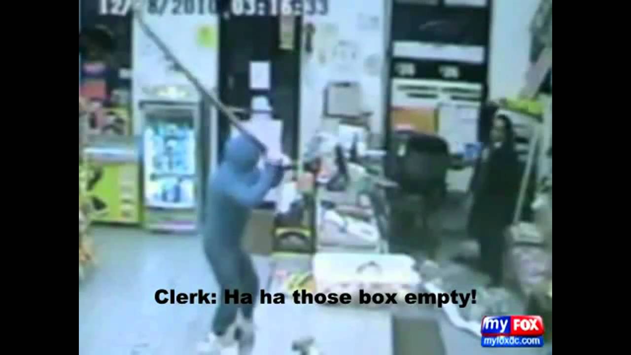 Man Robs Store with BIG Stick! (WITH FUNNY AUDIO) - YouTube