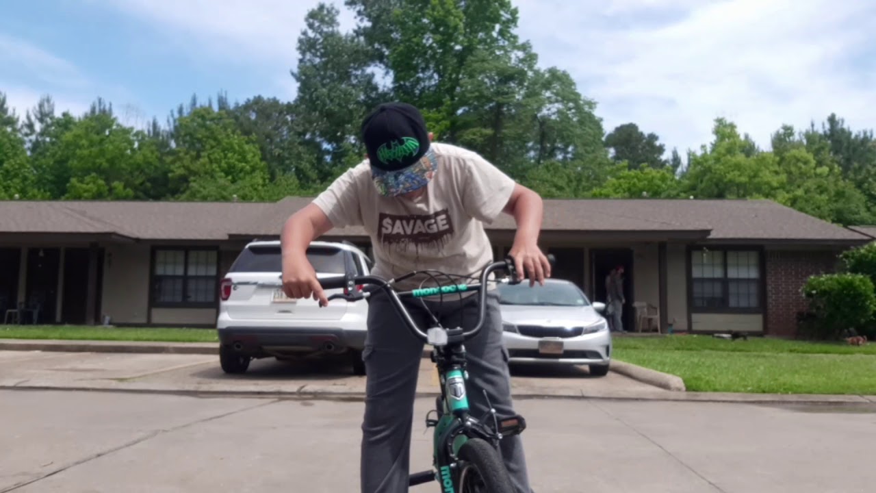riding a wheelie