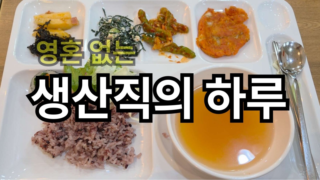 생산직 알바의 하루 30대 미혼 혼밥 브이로그