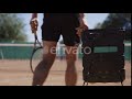 Man Taking Tennis Ball Out Of Basket Stock Footage Envato Elements 