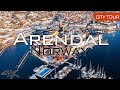 Arendal, Norway - City Tour & Drone 4k