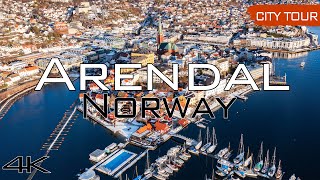 Arendal, Norway - City Tour & Drone, 4k