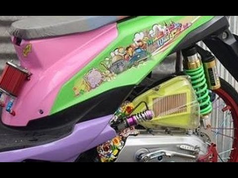 Honda Beat Modifikasi Harian Bertema Thailook Style Honda Beat Modifikasi Harian Bertema Thailook Style
