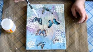 Mixed media canvas - Butterflies screenshot 5