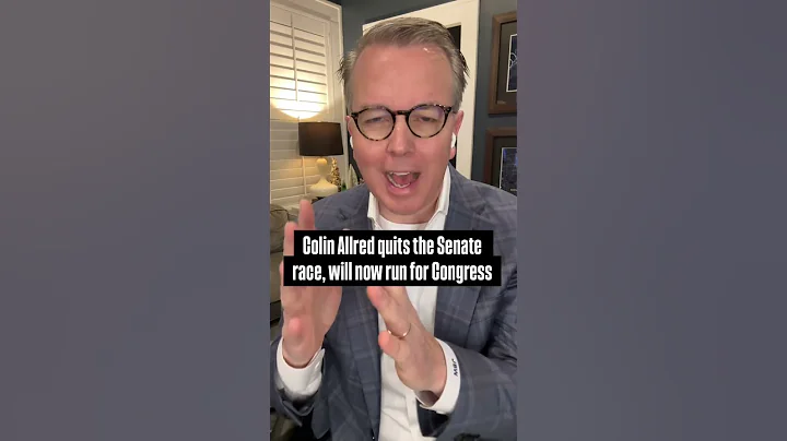 Colin Allred quits U.S. Senate race to run for Congress