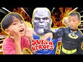 Parodi lucu!!!superhero beraksi berbuat kejahatan,batman bakar mobil agus beta | Princess Rara