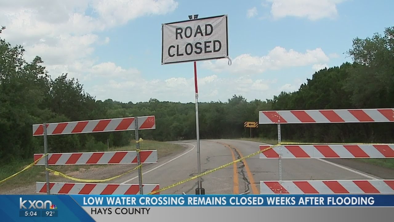 Hays Co. low water crossing still closed weeks after flooding