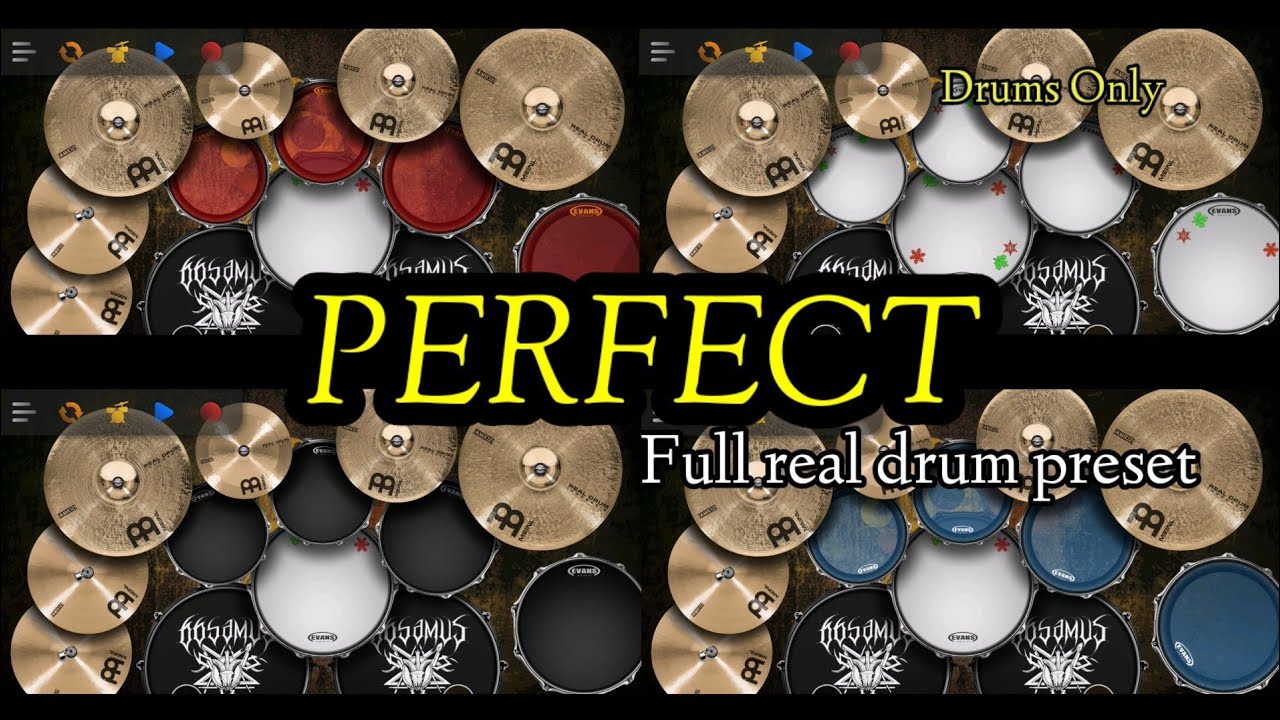 Perfect Simple Plan (drums only+metronome) Full Real Drum Preset Kit