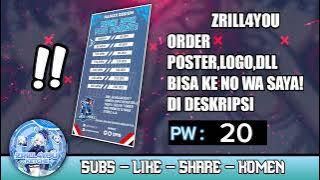 [ FILE PLP !! ] POSTER OPEN PAID PROMOTE NO PASARAN SIMPLE HD❗ || Zrill4you