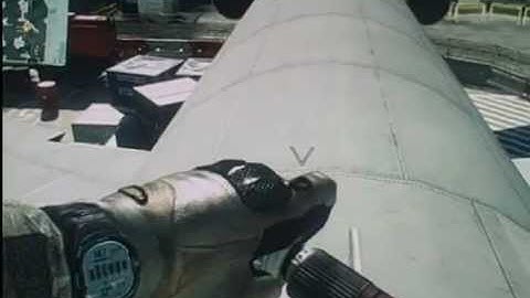 MW3- Terminal- How to get on the top of the plane!